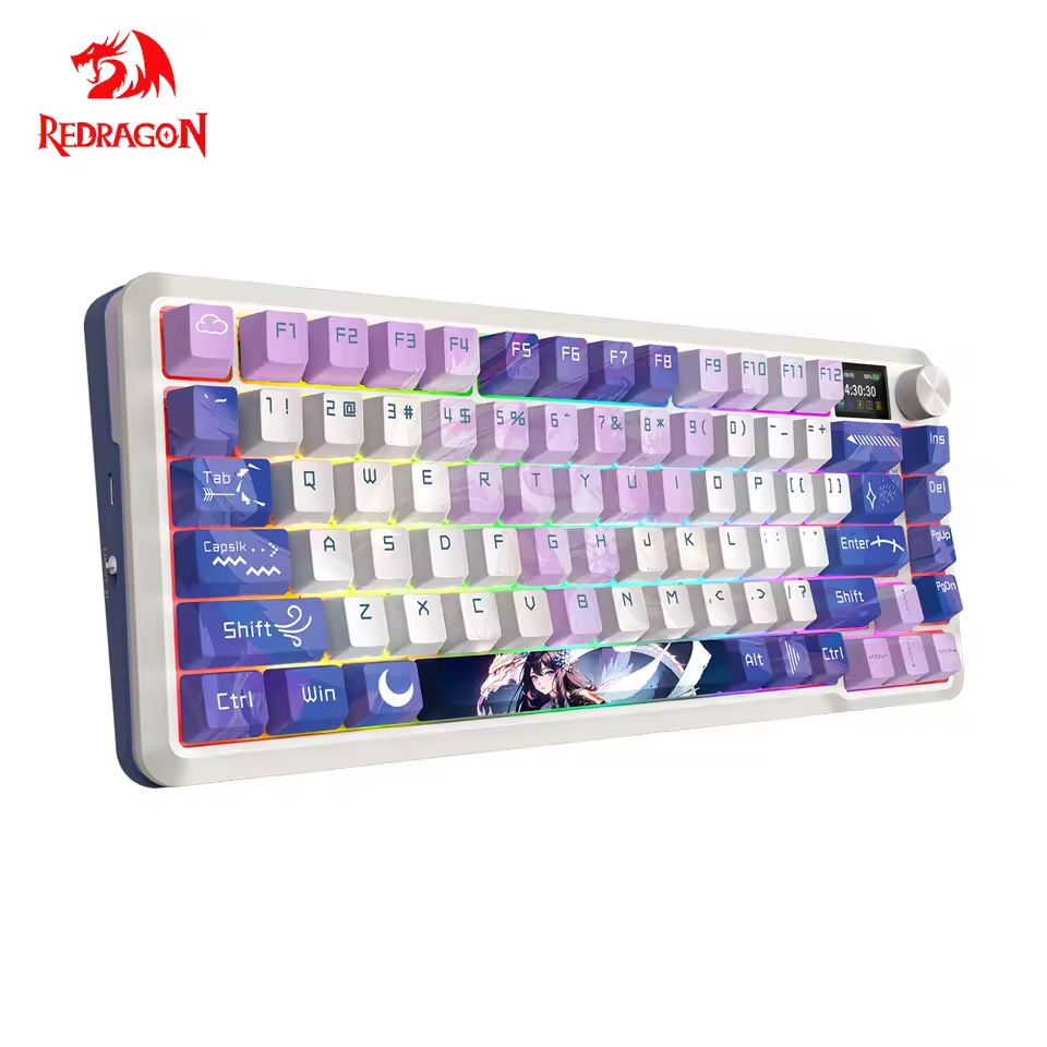 Redragon K708AK-RGB PRO Flekact Pro BT 2.4GHz Wireless Gaming Keyboard Redragon K708AK-RGB PRO Flekact Pro BT 2.4GHz Wireless Gaming Keyboard